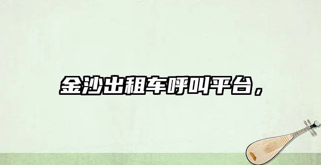 金沙出租車呼叫平臺，